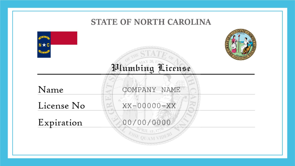 The most common type of plumbing license in NC is the Limited Plumbing Contractor (Class I) license